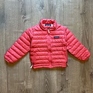 Patagonia Girls 3T Pink Down Sweater Puffer Jacket